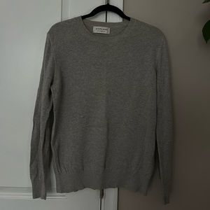 Everlane men’s crewneck grey / gray sweater.